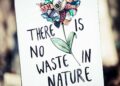 there is now waste in nature sign