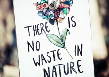there is now waste in nature sign