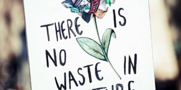 there is now waste in nature sign