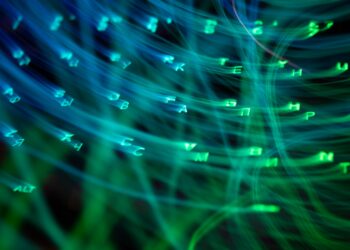 blue and white light streaks